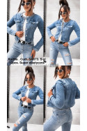 Kurtki jeansowe damskie (S-XL) MF009