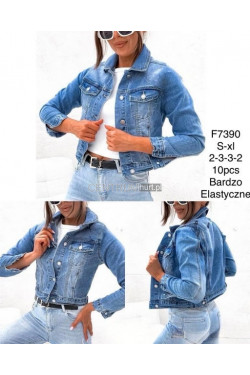 Kurtki jeansowe damskie (S-XL) F7390