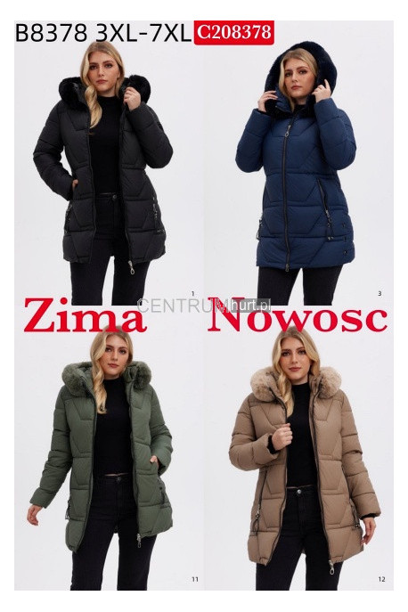 Kurtki zimowe damskie (3XL-7XL) C208275
