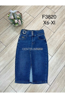 Spódnica jeansowa damska (XS-XL) F3820