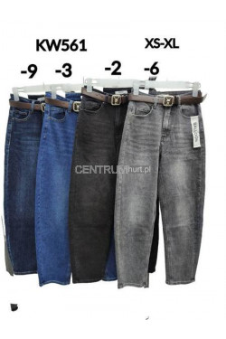 Jeansy damskie (L-4Xl) KWF562