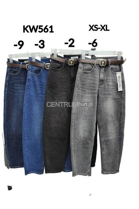 Jeansy damskie (L-4Xl) KWF562