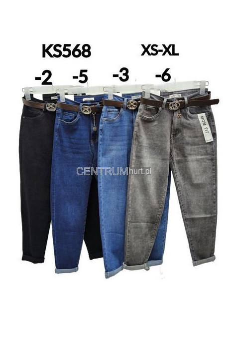 Jeansy damskie (L-4xl) KW567