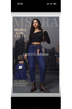 Jeansy damskie M.SARA (S-2XL) SK139
