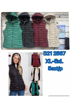 Kurtki kamizelki damskie (XL-5XL) B212567