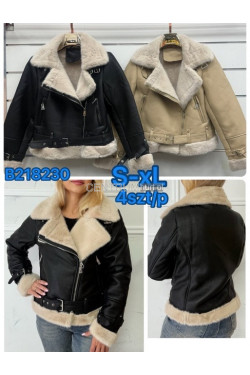 Kurtka Zimowa Skórzana Damska KOLOR DO WYBORU (S-XL) B218230