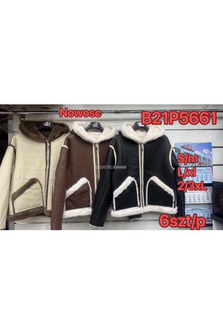 Kurtka Zimowa Skórzana Damska KOLOR DO WYBORU (S-XL) B21918