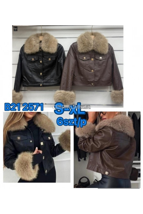 Kurtka Zimowa Skórzana Damska KOLOR DO WYBORU (S-XL) 7720