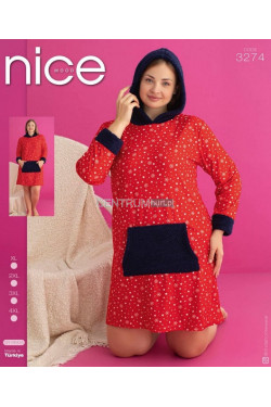 Koszula nocna damska Turecka (XL-4XL) 3274