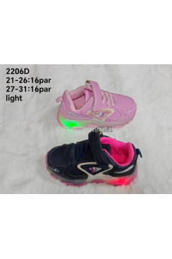 Buty sportowe dziewczęce ŚWIECĄCE (21-26) 2206D