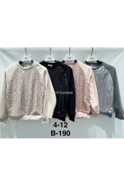 Bluza dziewczęca KOLORY DO WYBORU (4-14) B-190