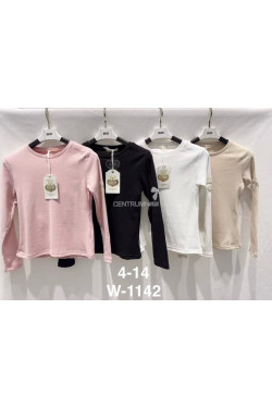 Sweter dziewczęcy KOLORY DO WYBORU (4-14) W-1142