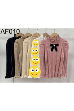 Sweter dziewczęcy KOLORY DO WYBORU (4-14) AF010