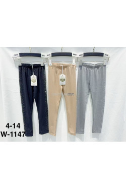 Spodnie dziewczęce KOLORY DO WYBORU (4-14) W-1147