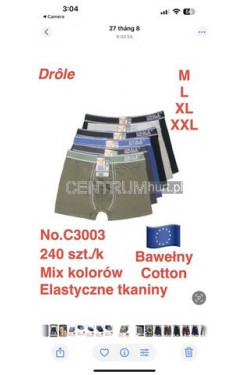 Bokserki DROLE (M-2XL) C001