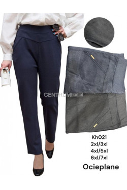 Spodnie damskie ocieplane (2XL-7XL) KH021