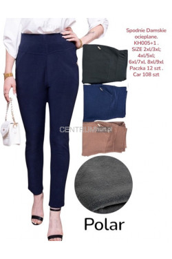 Spodnie damskie ocieplane (2XL-9XL) KH005