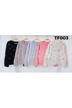 Sweter dziewczęcy KOLORY DO WYBORU (4-14) TF003