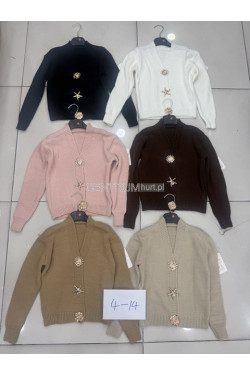 Sweter dziewczęcy KOLORY DO WYBORU (4-14) 1739