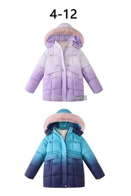 Kurtka dziewczęca zimowa KOLORY DO WYBORU (4-12) 77