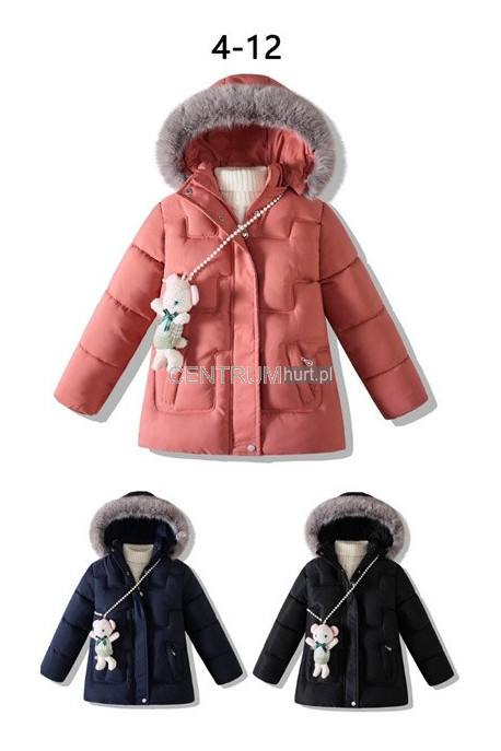 Kurtka dziewczęca zimowa KOLORY DO WYBORU (4-12) 78