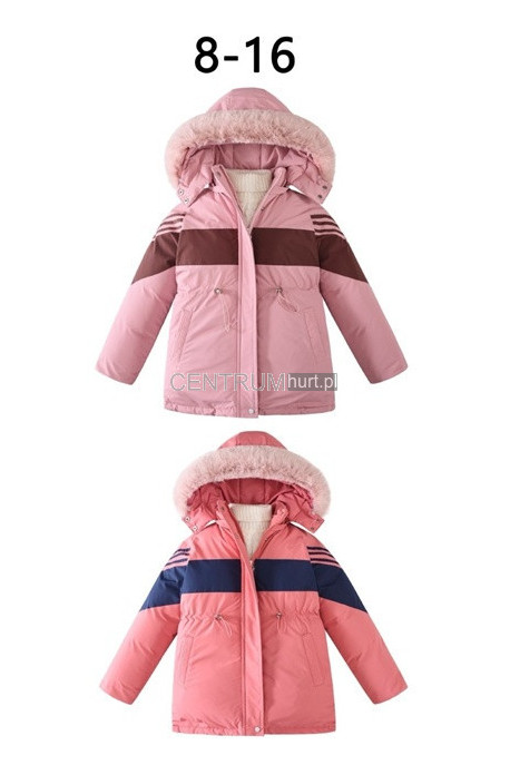 Kurtka dziewczęca zimowa KOLORY DO WYBORU (4-12) 81