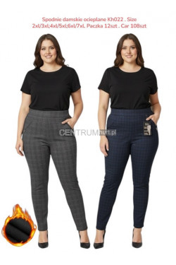 Spodnie zimowe damskie (2XL-7XL) KH022