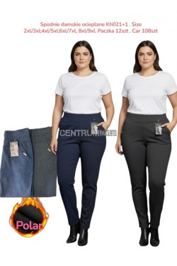 Spodnie zimowe damskie (2XL-9XL) KH021+1