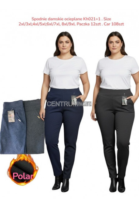 Spodnie zimowe damskie (2XL-9XL) KH001+1