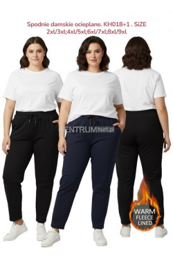 Spodnie zimowe damskie (2XL-9XL) KH018+1