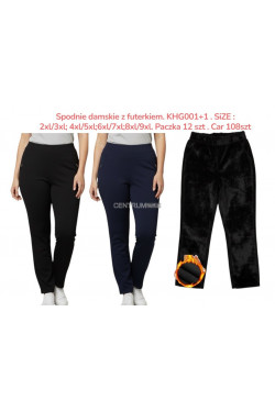 Spodnie zimowe damskie (2XL-9XL) KHG001+1