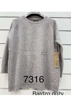 Sweter BARDZO DUZY MELANŻ LES PARIES 7316