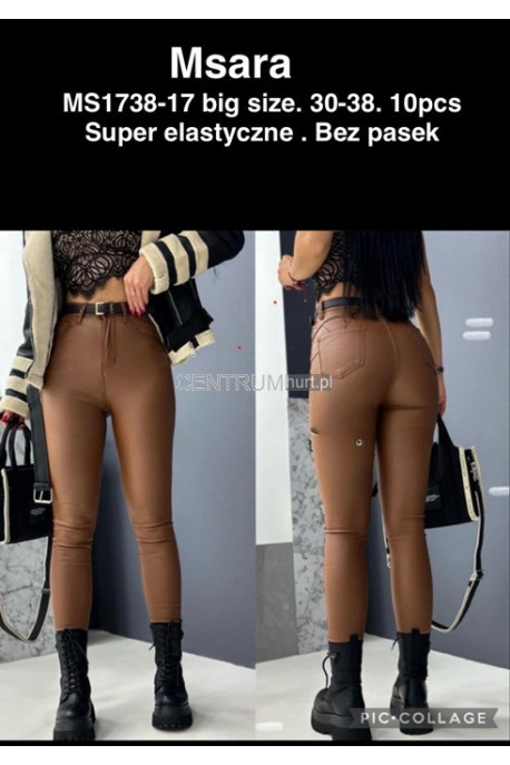 Spodnie skórzane damskie (30-38) 2