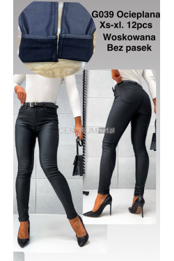 Spodnie skórzane damskie (XS-XL) G039