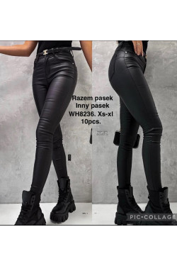 Spodnie skórzane damskie (XS-XL) WH8236