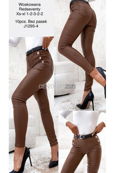 Spodnie skórzane damskie (XS-XL) 1