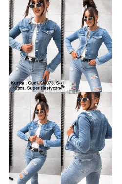 Kurtka jeansowa damska (S-XL) SM073