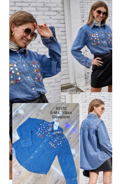 Koszula jeansowa damska (S-L) X3172