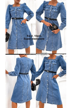 Sukienka jeansowa dámka (XS-XL) 222
