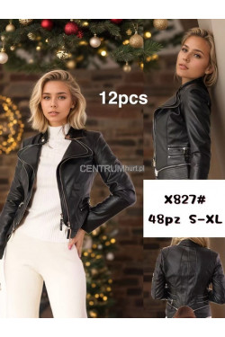 Kurtka skórzana damska (S-XL) X827
