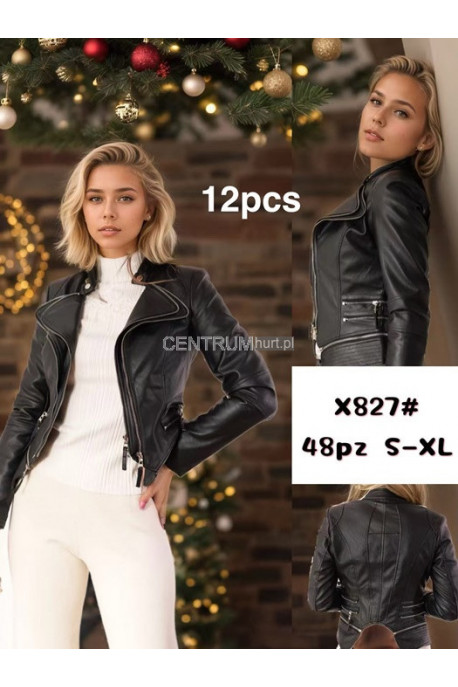 Kurtka skórzana damska (S-2XL) 1