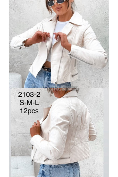 Kurtka skórzana damska (S-XL) 1