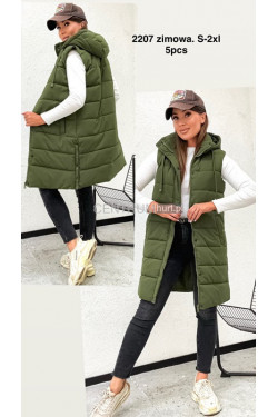Kurtka kamizelka damska zimowa (S-2XL) 2207