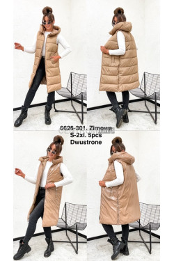 Kurtka kamizelka damska zimowa (S-2XL) 6626-301