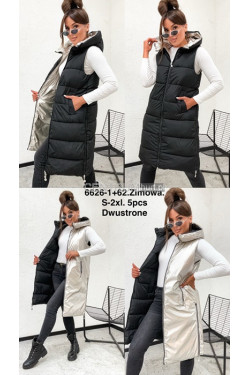 Kurtka kamizelka damska zimowa (S-2XL) 6626-1+62