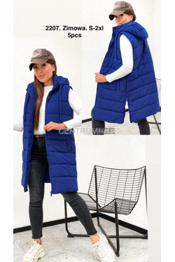 Kurtka kamizelka damska zimowa (S-2XL) 2207