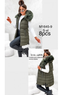 Kurtka kamizelka damska zimowa (S-XL) M1645-9