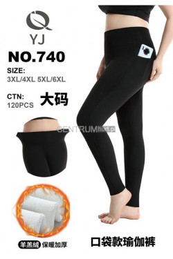 Leginsy damskie ocieplane (3XL-6XL) 740
