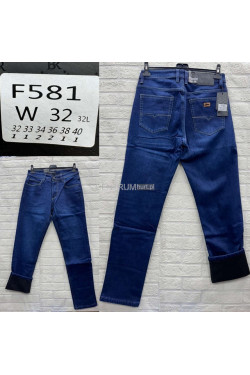 Jeansy męskie ocieplane (32-40) F581