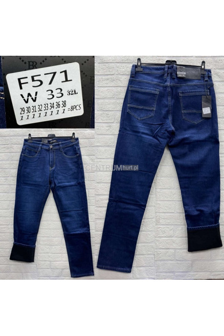 Jeansy męskie ocieplane (33-38) 1